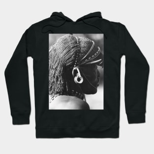 Vintage Photo of Maasai Warrior's Jewelry Hoodie